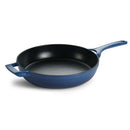 Enamelled Cast Iron Skillet 30 cm - Blue