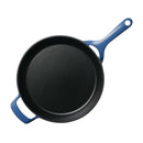 Enamelled Cast Iron Skillet 30 cm - Blue
