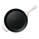Enamelled Cast Iron Skillet Pan 30CM - White