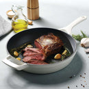 Enamelled Cast Iron Skillet Pan 30CM - White