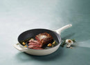 Enamelled Cast Iron Skillet Pan 30CM - White
