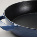 Enamelled Cast Iron Shallow Casserole 30CM - Blue