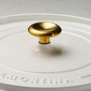Enamelled Cast Iron Shallow Casserole 30CM - White
