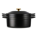4 Piece Enamelled Cast Iron Nesting Cookware Set 26cm - Black