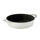 4 Piece Enamelled Cast Iron Nesting Cookware Set 26 cm - White