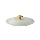 4 Piece Enamelled Cast Iron Nesting Cookware Set 26 cm - White