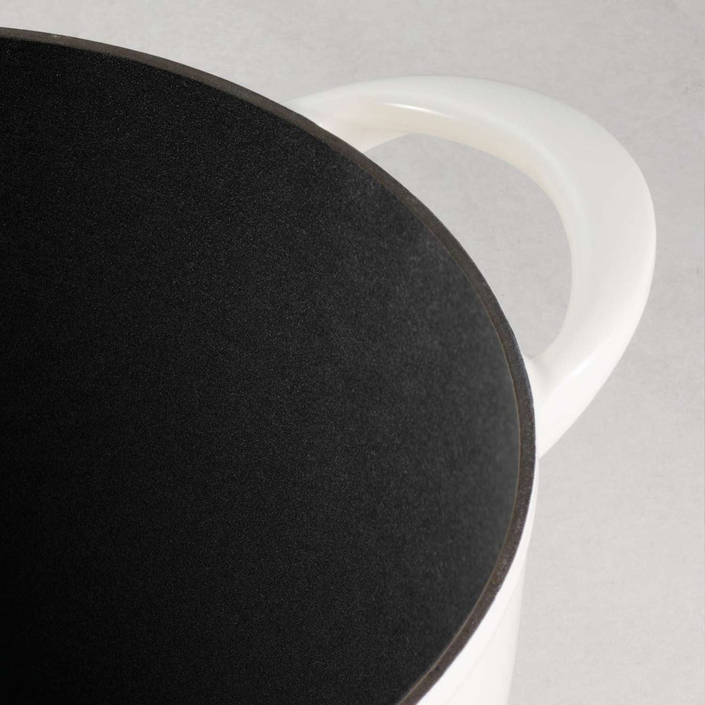 4 Piece Enamelled Cast Iron Nesting Cookware Set 26 cm - Latte