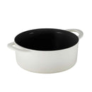 4 Piece Enamelled Cast Iron Nesting Cookware Set 26 cm - White