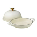 Enamelled Cast Iron Bread Oven 24cm - White