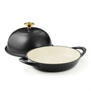 Enamelled Cast Iron Bread Oven 24cm - Black