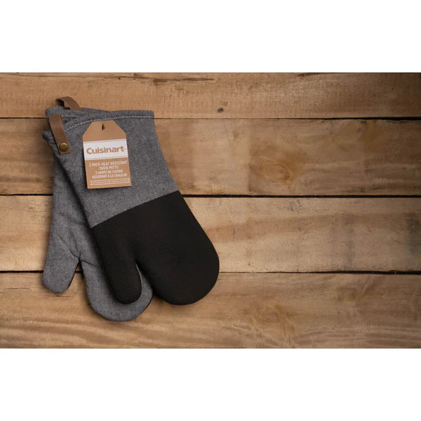 Neoprene Oven Mitt 2 Pack - Charcoal