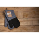 Neoprene Oven Mitt 2 Pack - Herringbone Blue