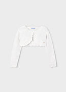 Basic Knit Bolero - White