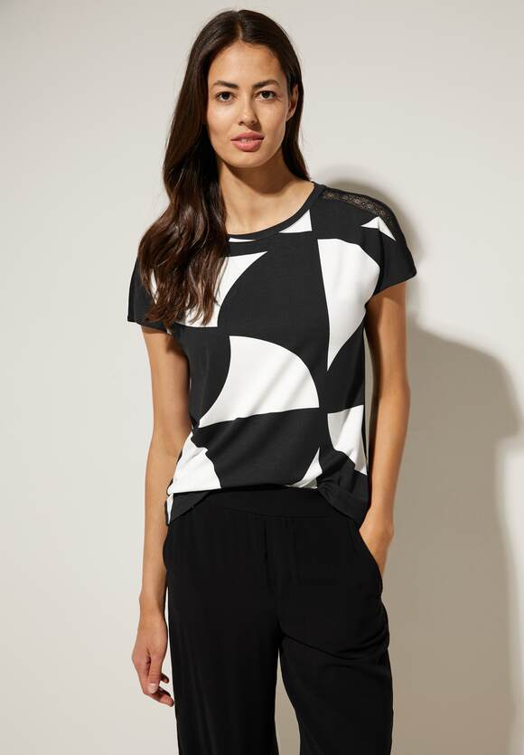 Printed Jersey Shirt - Black