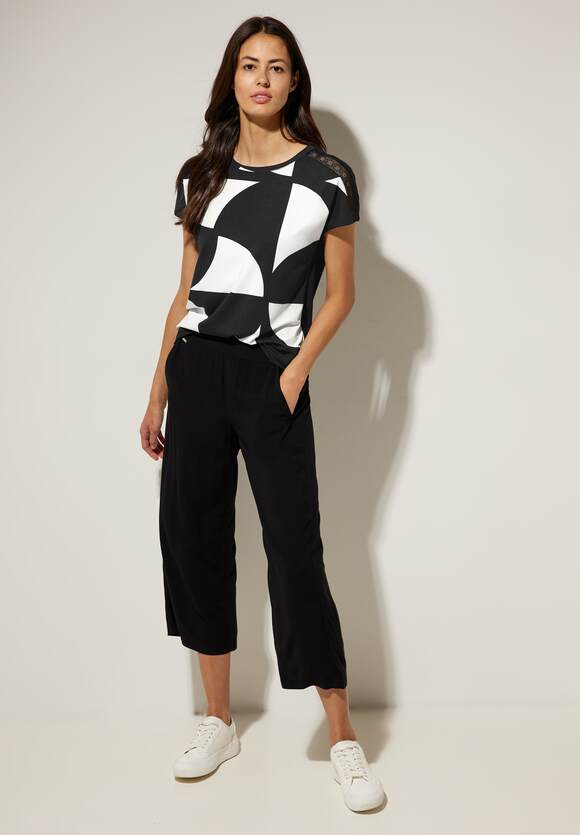 Printed Jersey Shirt - Black