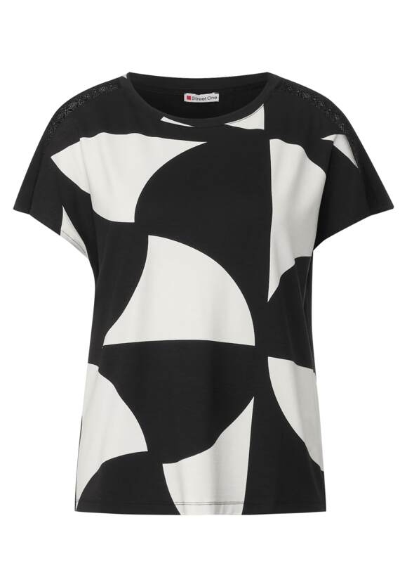 Printed Jersey Shirt - Black