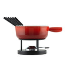 Cast Iron 24cm Fondue Set - Red