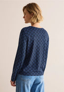 Minimal Print Tunic - Universal Blue