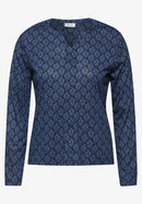 Minimal Print Tunic - Universal Blue