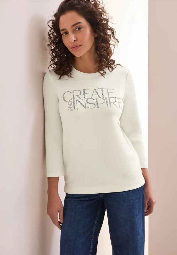 Soft Modal Hotfix T-Shirt - Vanilla White