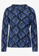 Big AOP Funnel Neck Jumper - Universal Blue