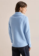2 Tone Ottoman Jacket - Fresh Light Blue