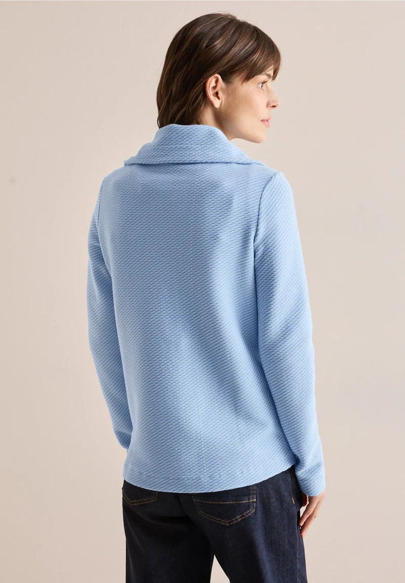 2 Tone Ottoman Jacket - Fresh Light Blue