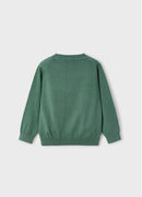 Basic Cotton Round Neck Jumper - Fir