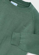 Basic Cotton Round Neck Jumper - Fir