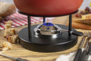 Cast Iron 23cm Fondue Set - Red