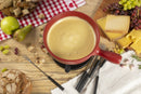 Cast Iron 23cm Fondue Set - Red