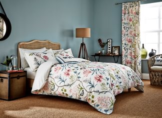 Clementine Duvet Cover Set - Duck Egg