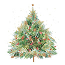 Pack of 20 Cocktail Napkins - Christmas Hill Tree