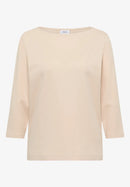Basic Boatneck Shirt - Pearl Beige