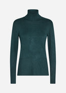 Dollie Turtle Neck Jumper - Shady Green Melange
