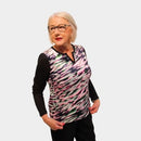 Pipped Studs Round Neck Jumper - Print