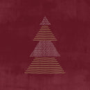Pack of 20 Napkins - Christmas Bordeaux