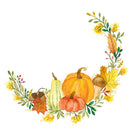 Pack of 20 Napkins - Pumpkin Flair White