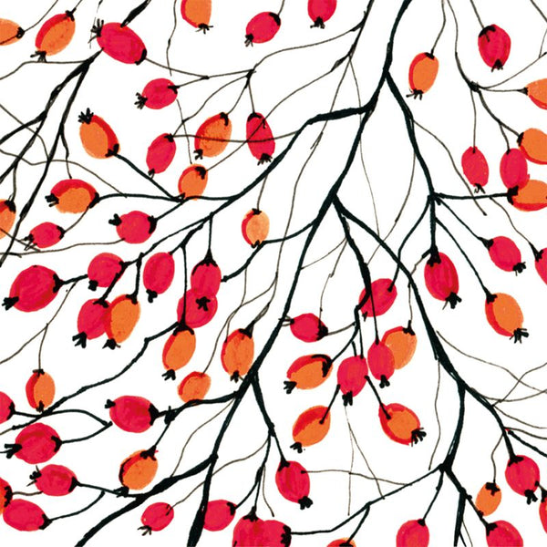 Pack of 20 Napkins - Aquarelle Rosehip