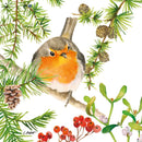 Pack of 20 Napkins - Robin in Tree