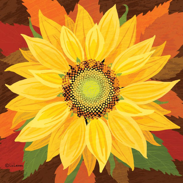 Pack of 20 Napkins - October Sunflower
