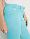 Destination Vacation Crop Trousers - Aqua Splash