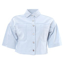 Caryn Crop Jacket - Sky