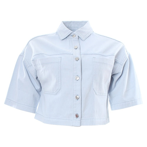 Caryn Crop Jacket - Sky