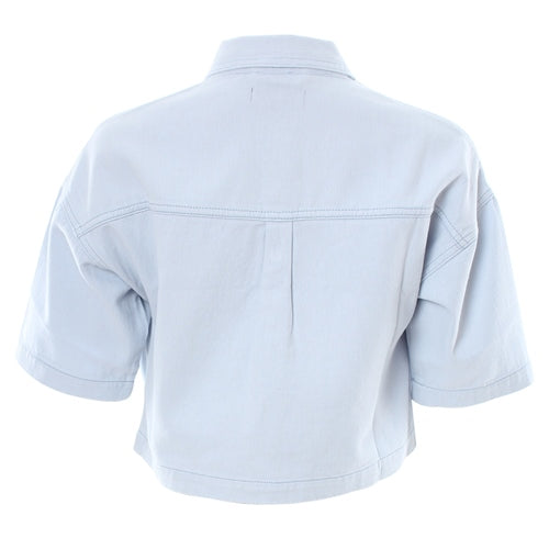Caryn Crop Jacket - Sky