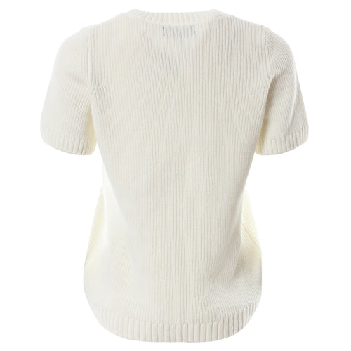 Cloddagh Short Sleeve Jumper - Cream
