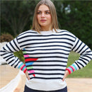 Darel Jumper - Navy Stripe