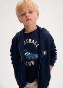 Boys Zip Hoodie - Navy