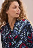 Multicolor Print Blouse - Universal Blue