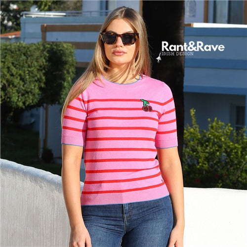 Loren Jumper - Pink/red Stripe
